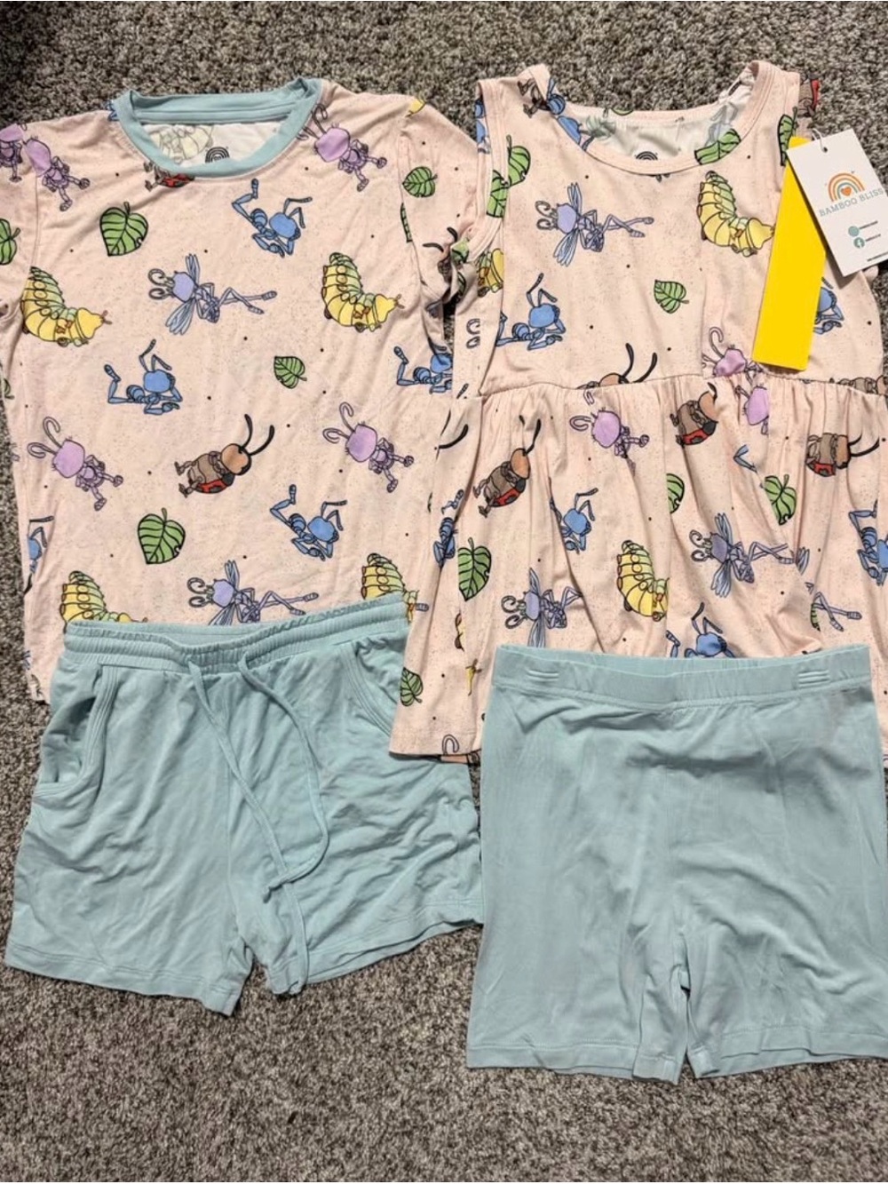Bamboo Bliss Bugs Life Pajamas Sets